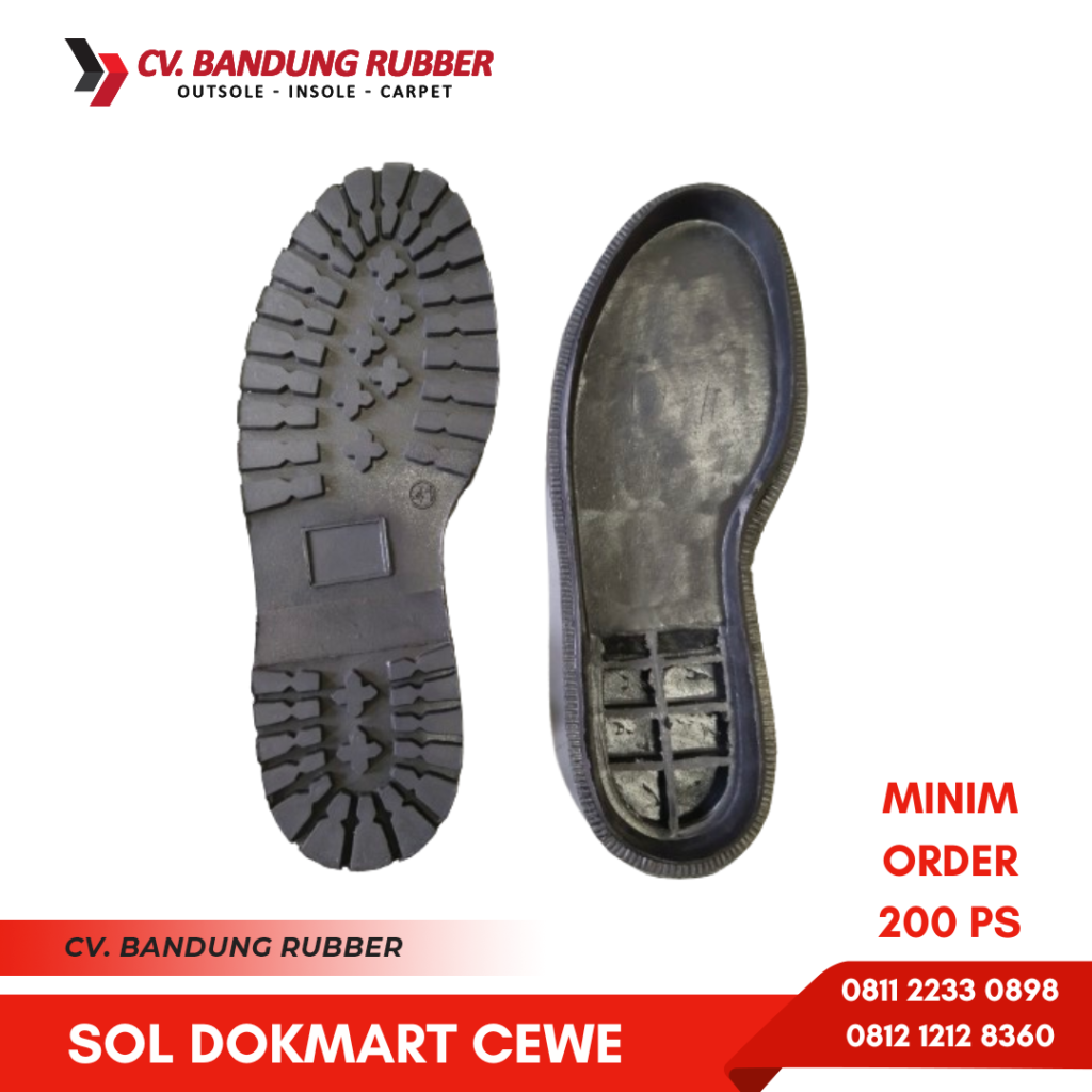Sol Karet untuk Sepatu Kerja di Bandung